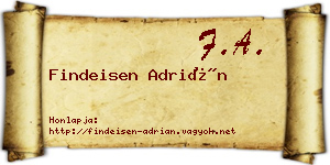 Findeisen Adrián névjegykártya